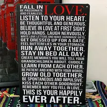 Любовь ремесло металлическая жестяная вывеска цитата, винтажный металлический постер любовь художественный принт дизайн для украшения дома, размер 30x20 см