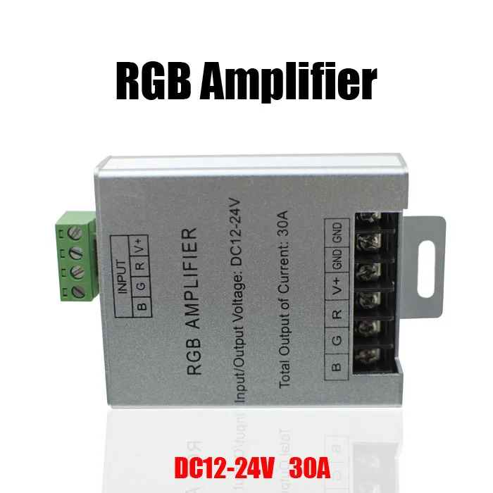 Buy Led RGB Amplifier Controller 12V/24V 30A Input Signal Repeater 360Watt for