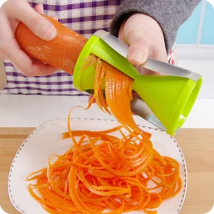

New Vegetable Fruit Spiral Shred Process Device Cutter Slicer Peeler Carrot Kitchen Tool julienne cutter