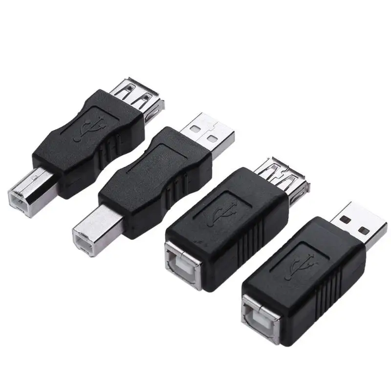 4 шт. принтер USB разъем USB 2,0 Тип A Женский к USB B Мужской адаптер пол смены соединителя конвертер