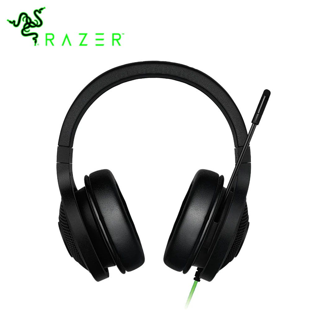 

Razer Kraken Essential Headphone Over-Ear Analog 3.5mm with Mic for PC/Laptop/Phone 1.3m Cable Noise Isolation Gaming Headset