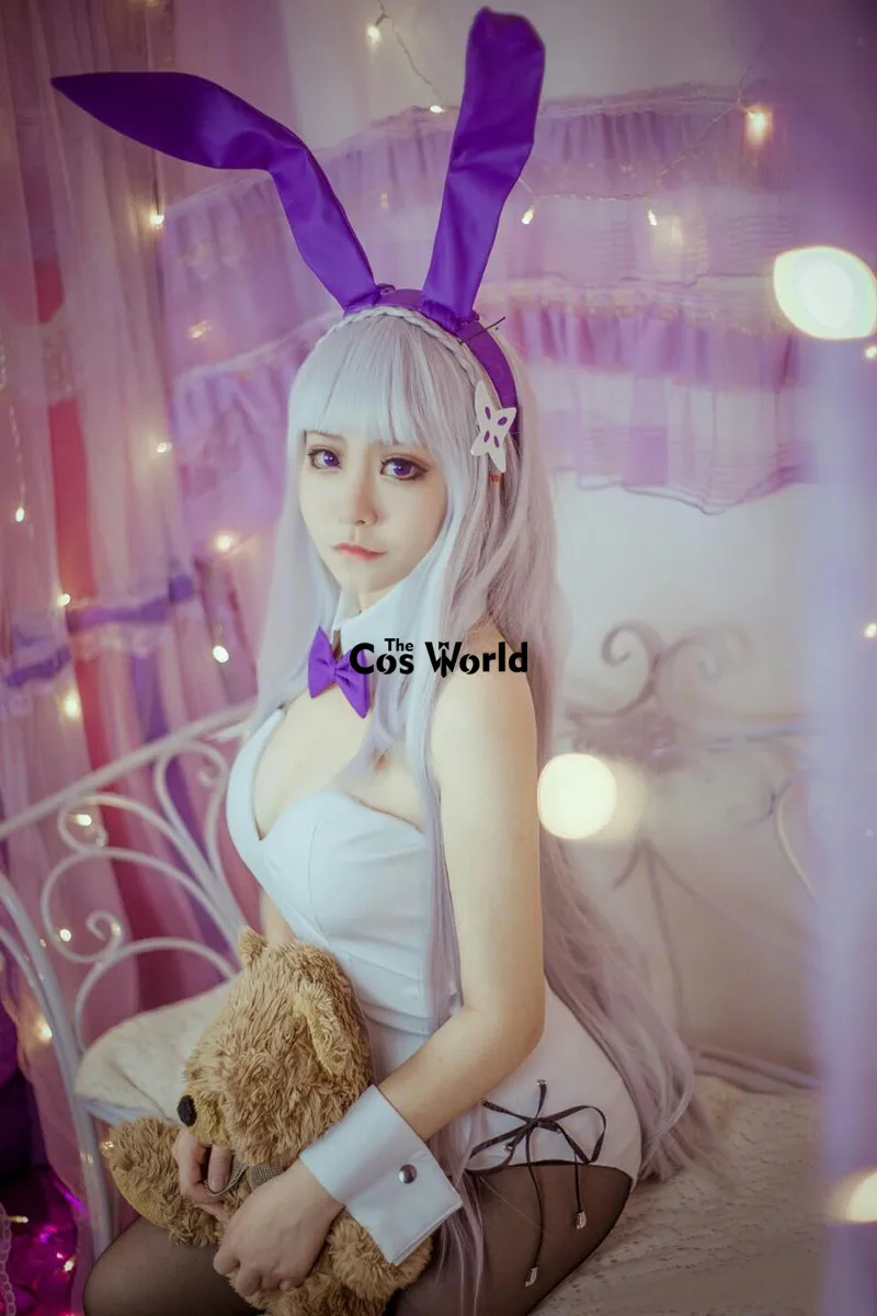Re Zero Kara Hajimeru Isekai Seikatsu Emilia сексуальный Банни девушка топы платье горничной
