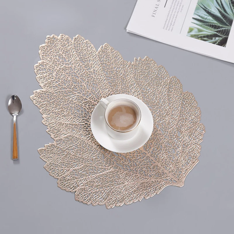 

PVC Placemat For Dinner Table Plastic Waterproof Non Slip table Mats Home Decoration