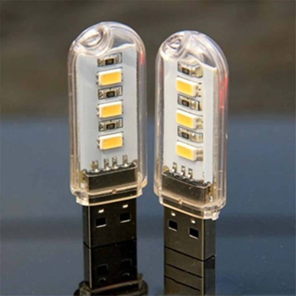 5V мини-лампа с usb 5730SMD 3 светодиодный s книга трубки кемпинг лампы usb светодиодный ночной Светильник для ПК ноутбук компьютер мобильный Мощность лампа для кемпинга