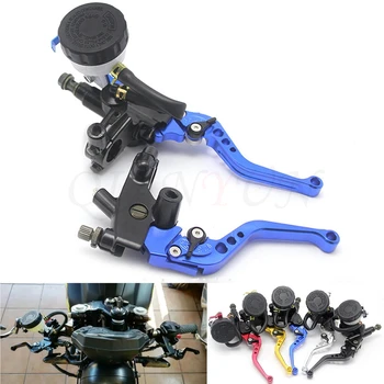 

Universal 7/8" 22mm Motorcycle Clutch Brake Master Cylinder Reservoir Levers Kit Fluid Reservoir Set
