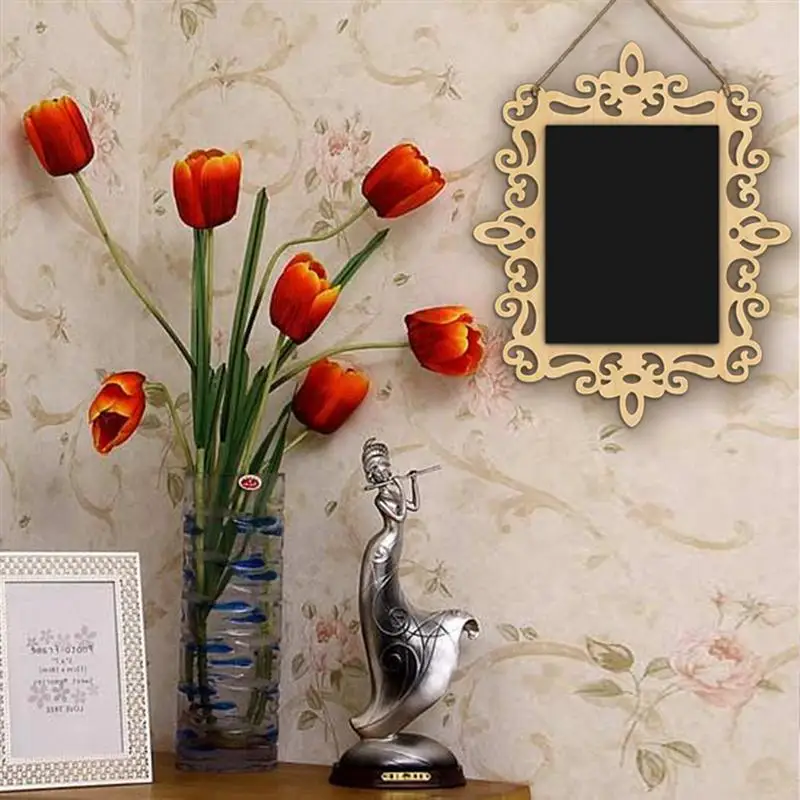 

Rectangle Shaped Hanging Wooden Blackboard Sign Photo Booth Props Wedding Decoration Party Favor Photo call For Weddings