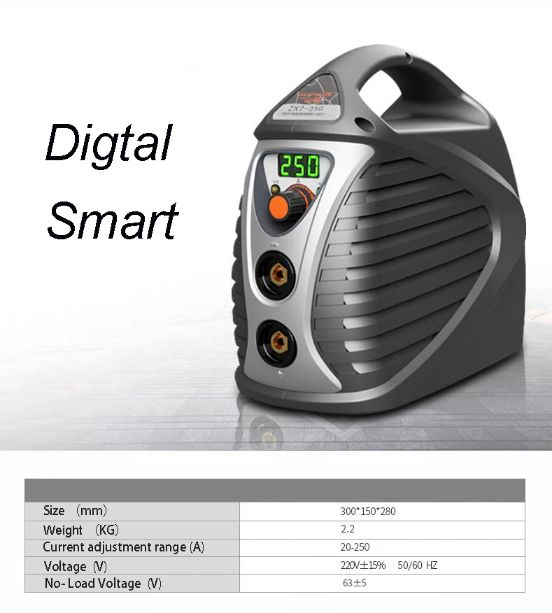 Цифровой умный мини сварочный аппарат 250A ручной инвертор AC220V MMA дуговой сварочный аппарат IGBT сварочные устройства для дома сварочный стержень 3,2 мм Новинка