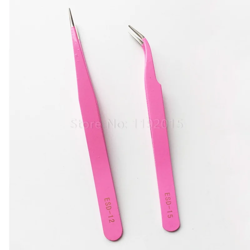 Ztdplsd 1pcs Professional Pink Straight & Curved Stainless Steel