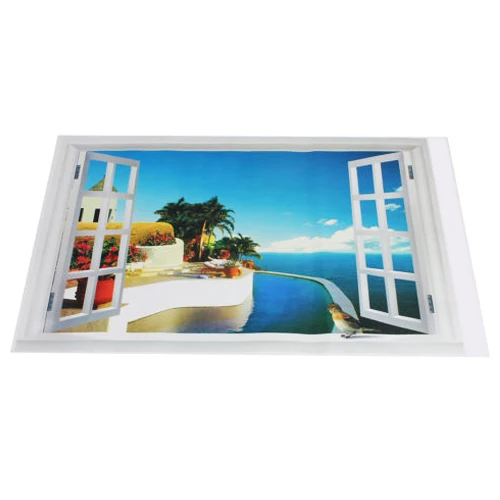 KSOL Diy Окно с Видом На Море Плакат Огромный 3d Wall Art Наклейки Виниловые Украшения