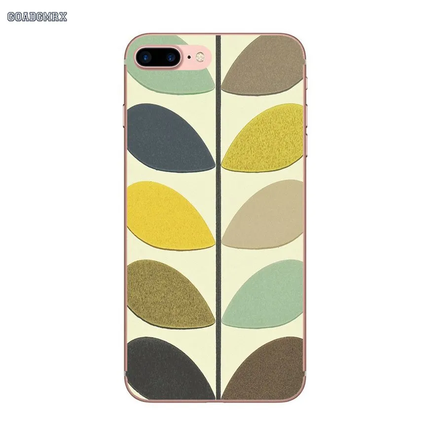 Мягкие прозрачные чехлы для iPhone 6 6S 7 8 Plus X XS MAX XR 4 4S 5 5S SE 5C Multi Stem Orla Kiely