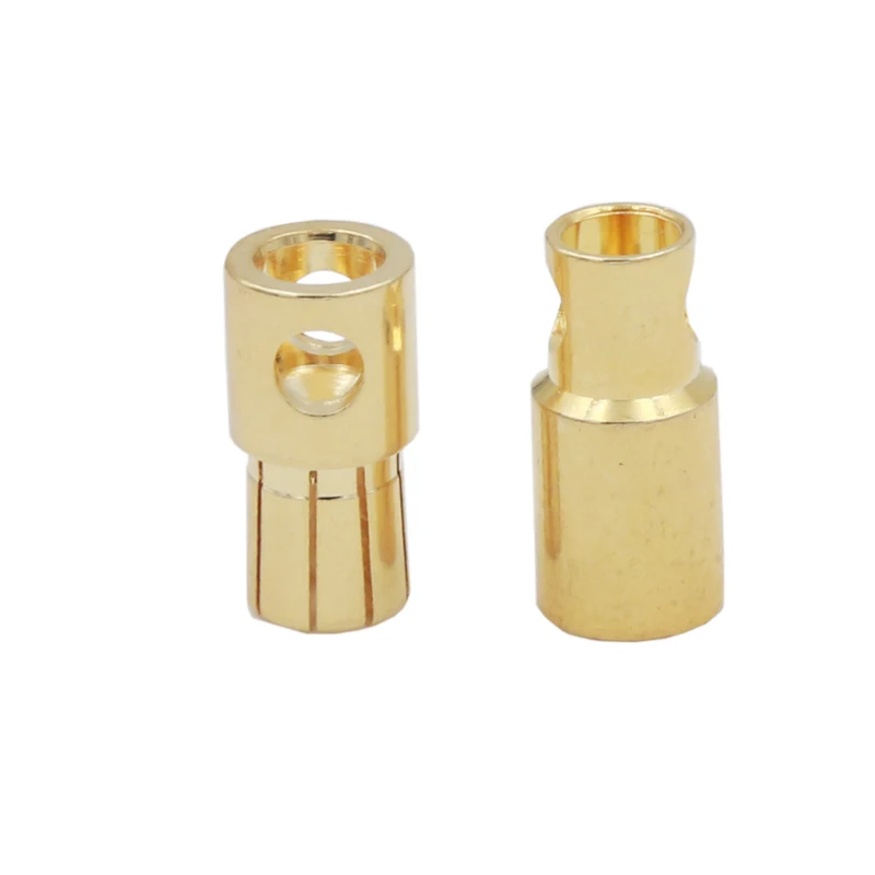 

100pairs/lot hot RC Gold Bullet banana golden 6.0mm connector golden bullet RC plug (male/female)