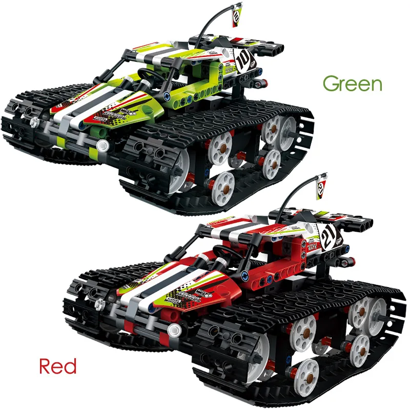 تتبع المتسابق سيارة الطوب التحكم عن بعد المحرك متوافق LegoINGLY تكنيك RC الطاقة وظيفة ألعاب مكعبات البناء للأطفال