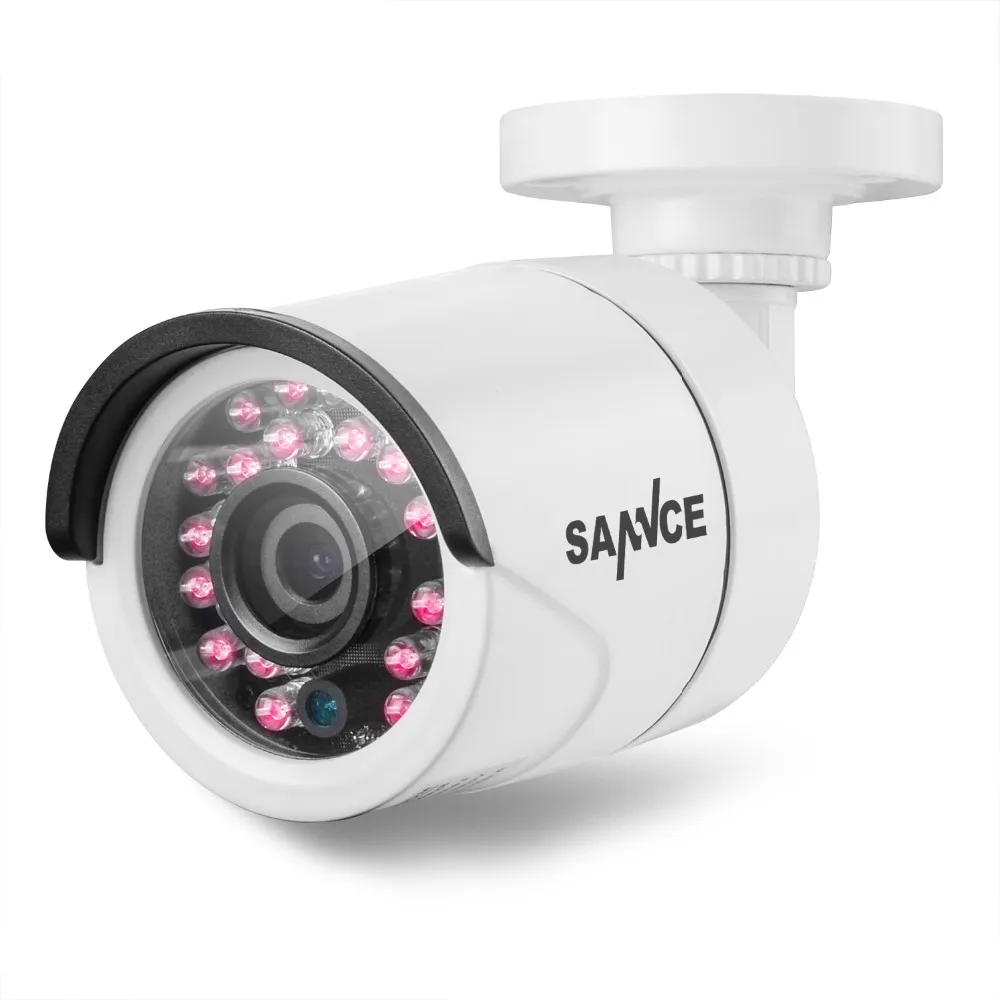 SANNCE AHD 720 P 4 шт. 1200TVL Пуля CCTV камера люкс 1.0MP водостойкая ИК-камера ночного видения для системы наблюдения комплект быть