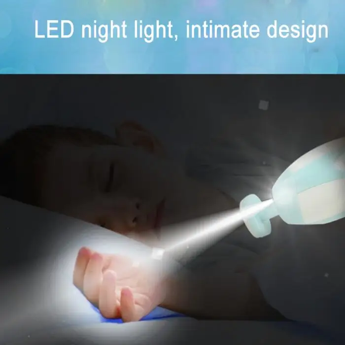 Пилка для ногтей для младенцев электрические ножницы с светодиодный фонарь новорожденный малыш пальцы триммер для ногтей набор горячего