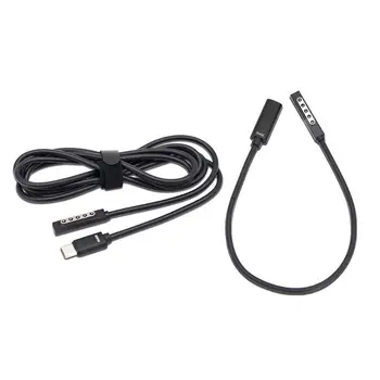 

USB C Type C Female Or Male Power Supply Charger Adapter Charging Cable Cord for Microsoft Surface Pro 1/ 2/Surface RT