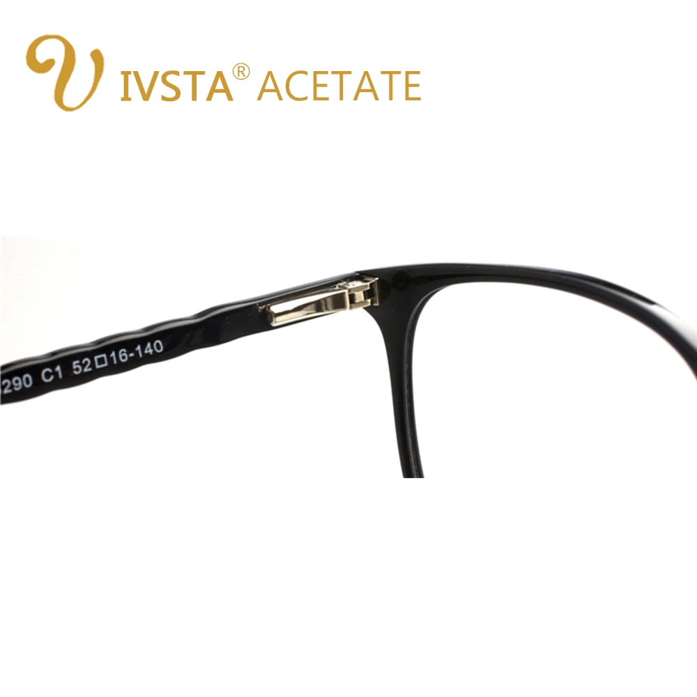 IVSTA большие очки женские оправа для очков из ацетата ручной работы Твердые глаза негабаритных Деми целлюлозы Твердые Прозрачные носовые накладки квадратный