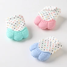 2 шт силиконовый Прорезыватель для зубов пустышка перчатка Прорезыватель жевательный новорожденный медсестер Прорезыватель бисер отдайте сосание пальцы пищевого класса