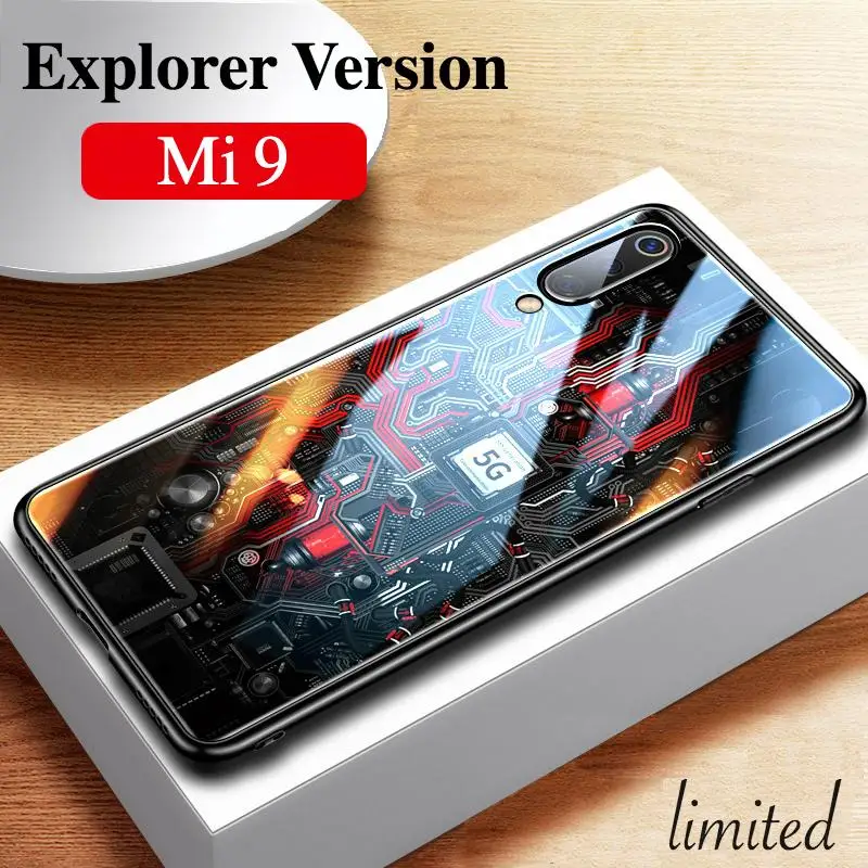 GFAITH For Xiaomi mi 9 Case Tempered Glass Explorer Version Cover for Xiaomi MI9 Shockproof Cases