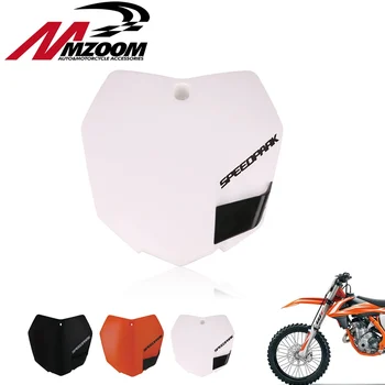 

White Orange Plastic Front Name Number Plate For KTM 2013-15 SX SXF XCF 125 250 350 450 Dirt Bike Motocross Enduro