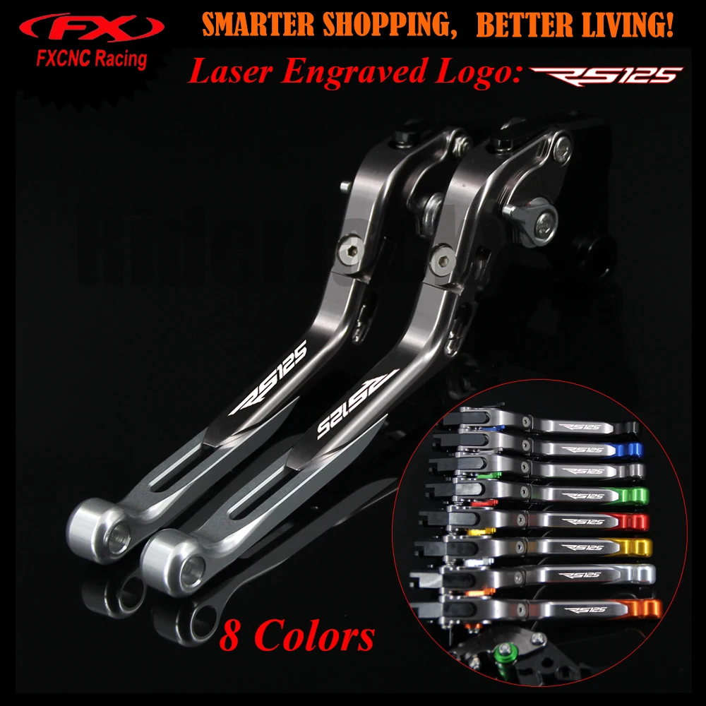 

With New Logo Full Titanium For Aprilia RS125 RS 125 1999-2005 2001 2002 2003 2004 Motorcycle CNC Adjustable Brake Clutch Levers