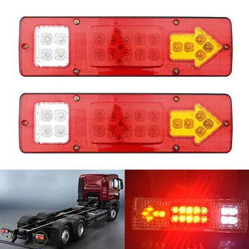 

Hot 2Pcs 12V 19 LED Car Truck Tail Stop Light Trailer Reverse Turn Indicator Arrow Lamp JLD