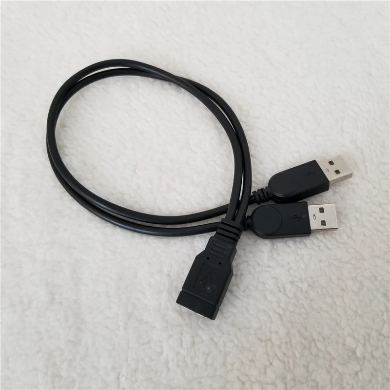 100 шт./лот USB 2 0 от 1 до разветвитель Кабель питания зарядного устройства Штекерный