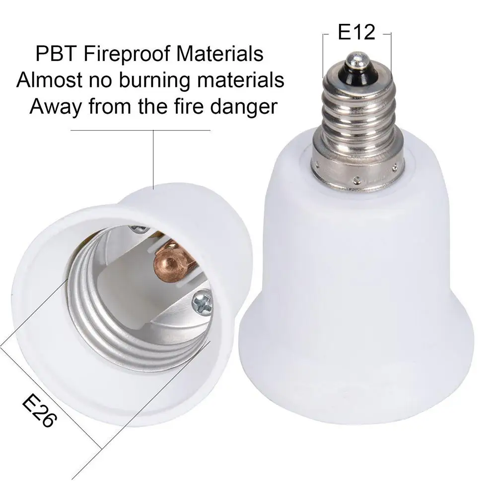 5 шт. изысканный, E26/E27 белое основание светильника держатель конвертер патрон для лампочки сплиттер адаптер держатель лампы для дома и сада