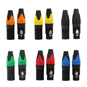 

1 Pair XLR 3Pin Male Female DIY Audio Cable Plug Mic Connectors Solder Plug