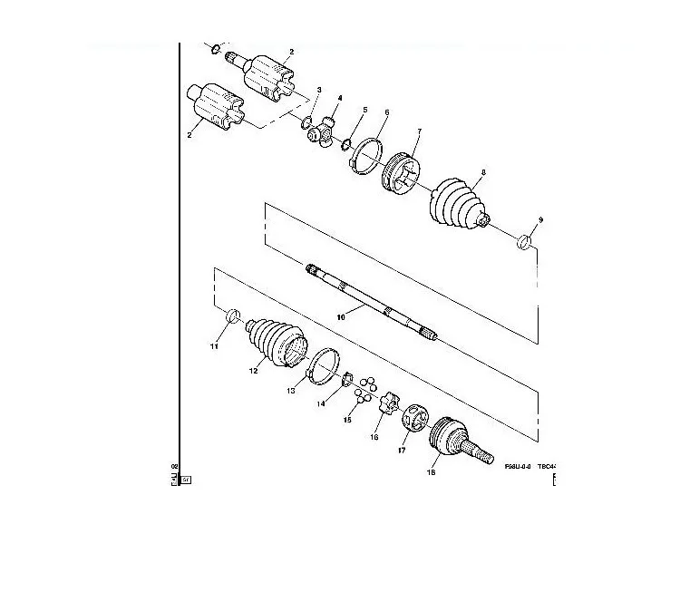 1kit CV Boot kits inner and outer kit fit for GMC BUICK Enclave 3.6L SUV Auto car motor parts 19178957