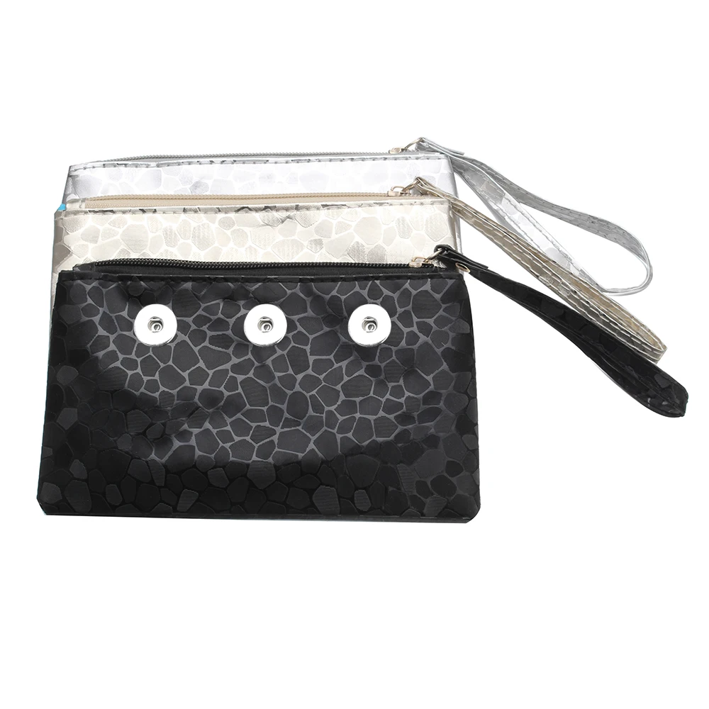 3 Color New Portable Little Snap Bag PU Leather Purse 3 Button Handbag