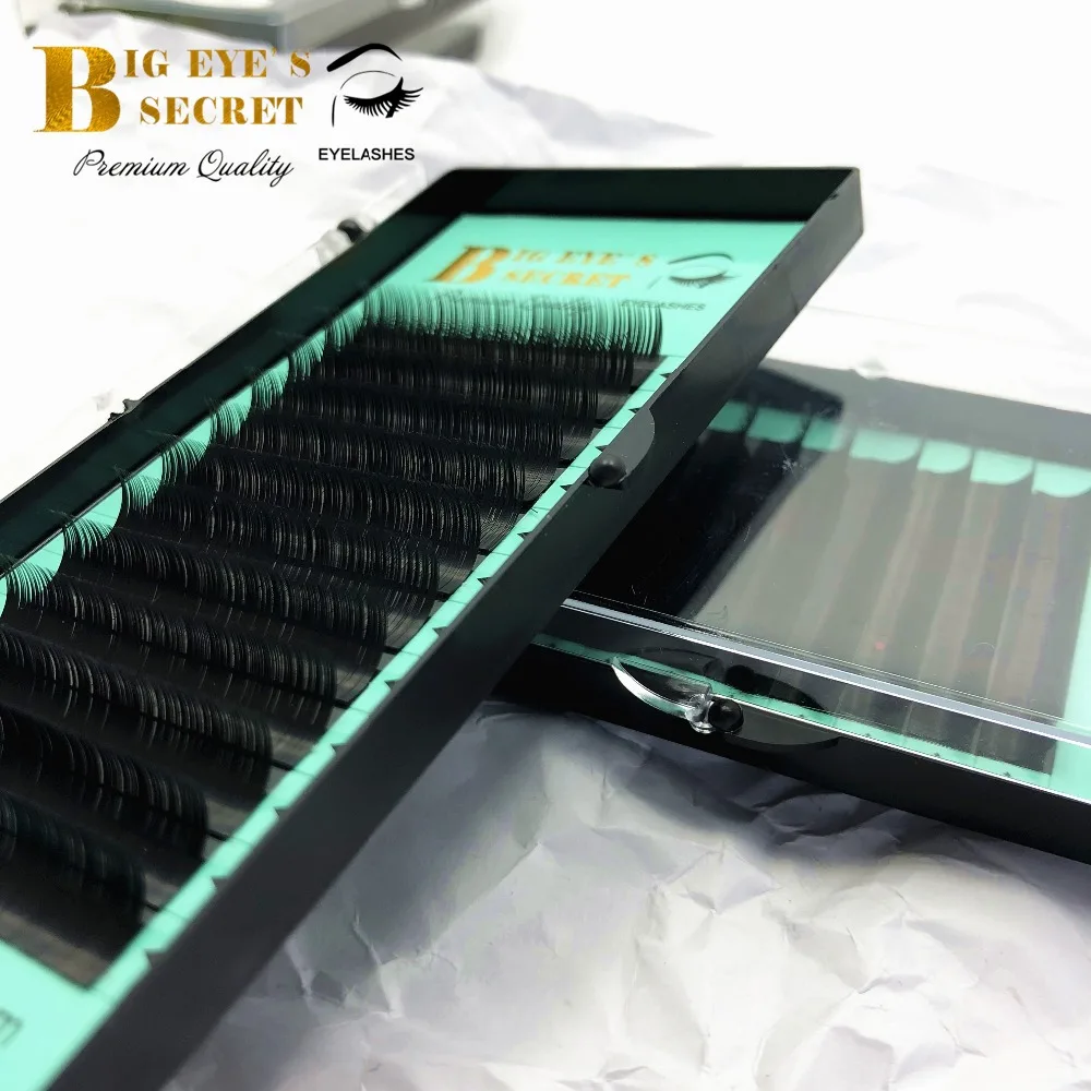 

big eye's secret 1 tray individual lashes J/B/C/D mixed eyelash extensions wholesales professional natural soft free shipping