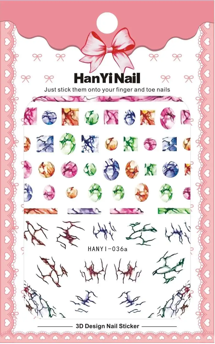 3 листа, 8 типов, ультратонкие наклейки для ногтей с изображением Иисуса, дизайнерские клейкие стикеры 3D на ногти Nail Art наклейки, декоративные HanYi034-37 - Цвет: HanY036 3 sheet