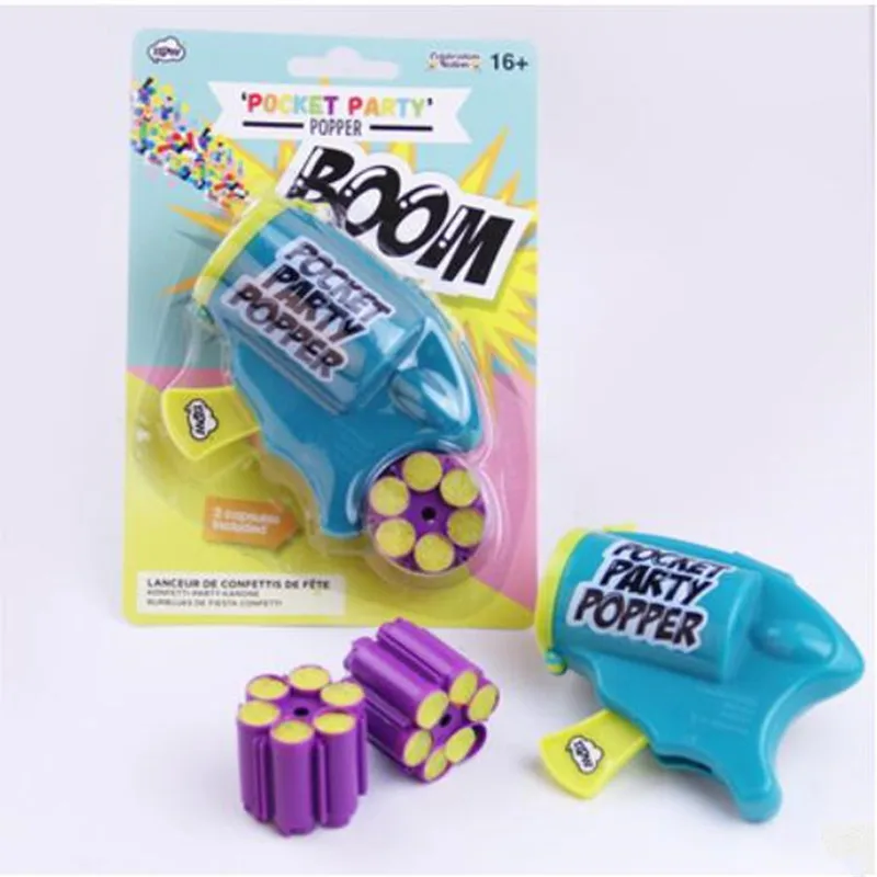 

Mini Push Pop Confetti Poppers Kids Boys Birthday Party Spray Wedding Birthday Halloween party supplies decorative