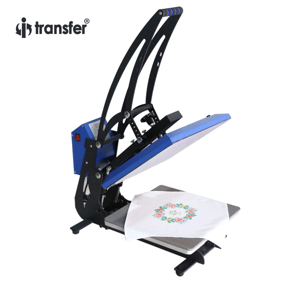 I-transfer тепла Пресс станочная линия ручной, для футболок Sublimation Machine принтер синий HPM-09A38