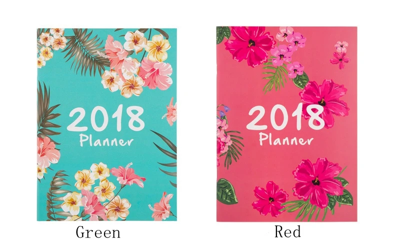 Agenda год милый календарь с цветами блокнот-органайзер для студентов дневник для ежедневника ежемесячный планировщик блокноты канцелярские товары А4