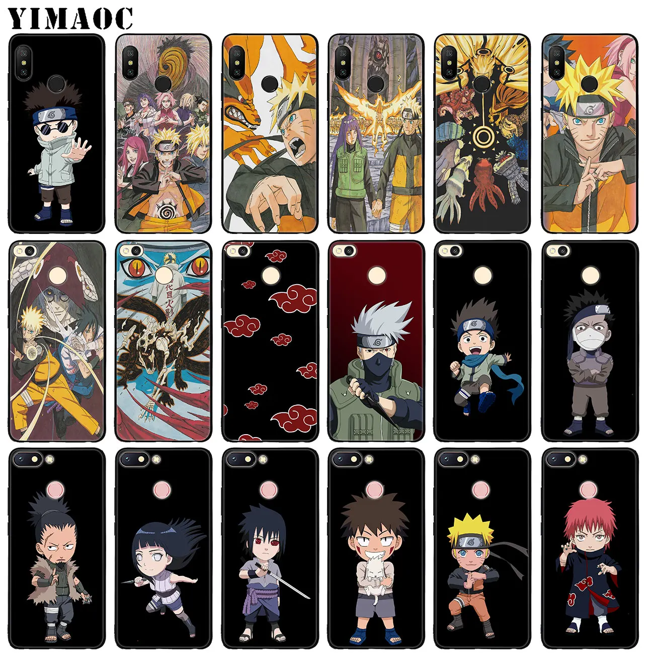 

YIMAOC Anime Naruto akatsuki Soft Silicone Phone Case for Xiaomi Mi 9 9T CC9 CC9E A3 PRO 8 SE A2 Lite pocophone f1 MAX 3