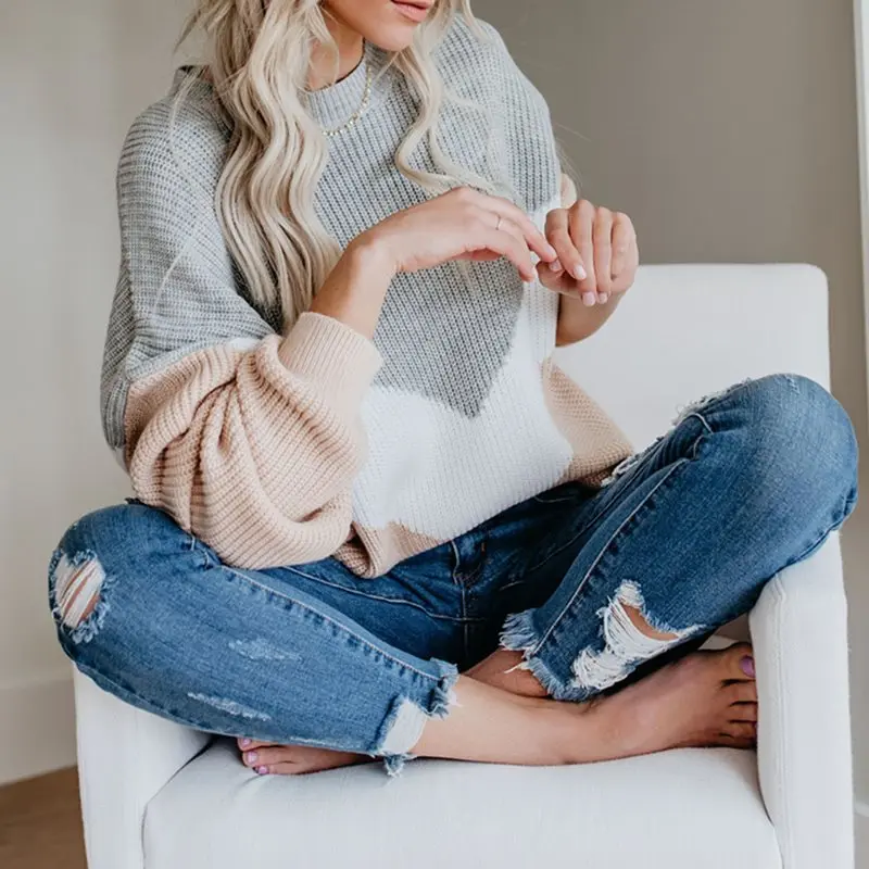 Boho Fall 2019 Elegant Casual Plus Size Sweaters Women Loose Thin Wool Red Gray African Fashion Office Ladies Female Tops Boho Fall 2019 Elegant Casual Plus Size Sweaters Women Loose Thin Wool Red Gray African Fashion Office Ladies Female Tops