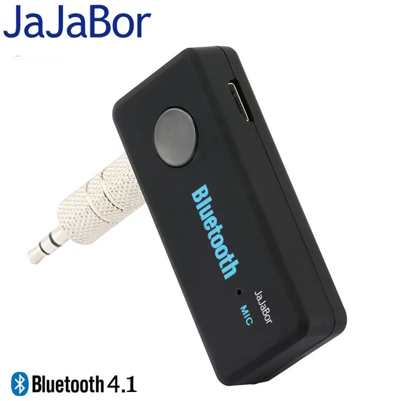 

JaJaBor Car Kit Bluetooth Handsfree Bluetooth 4.1 Music Receiver AUX Audio Adapter Music Audio Speaker Headphone With Mic