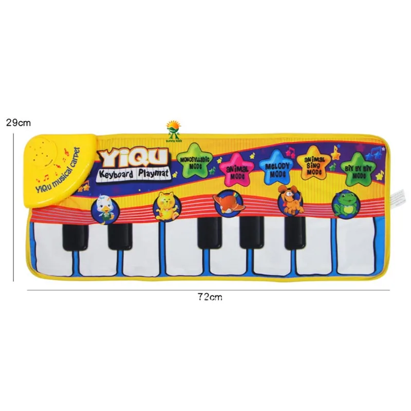  Large Baby Musical Carpet Keyboard Playmat Music Play Mat Piano Early Learning Educational Toys for