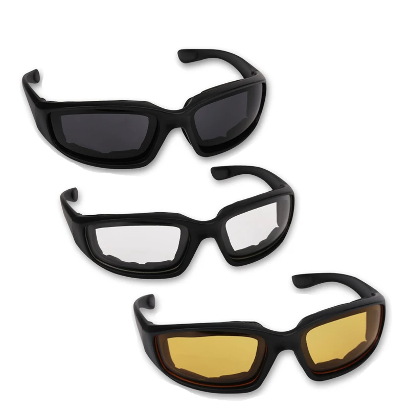 3X прозрачные винтажные moto rcycle очки с очками Ретро Мото очки линзы для верховой езды moto rcycle очки moto rbike - Цвет: Picture shown