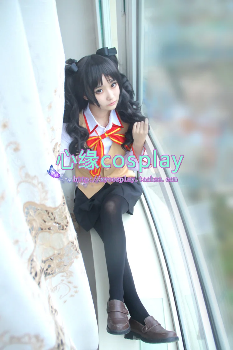 Fate stay night Tohsaka Rin Matou Sakura Школьная форма Косплей Костюм на заказ любой размер|school
