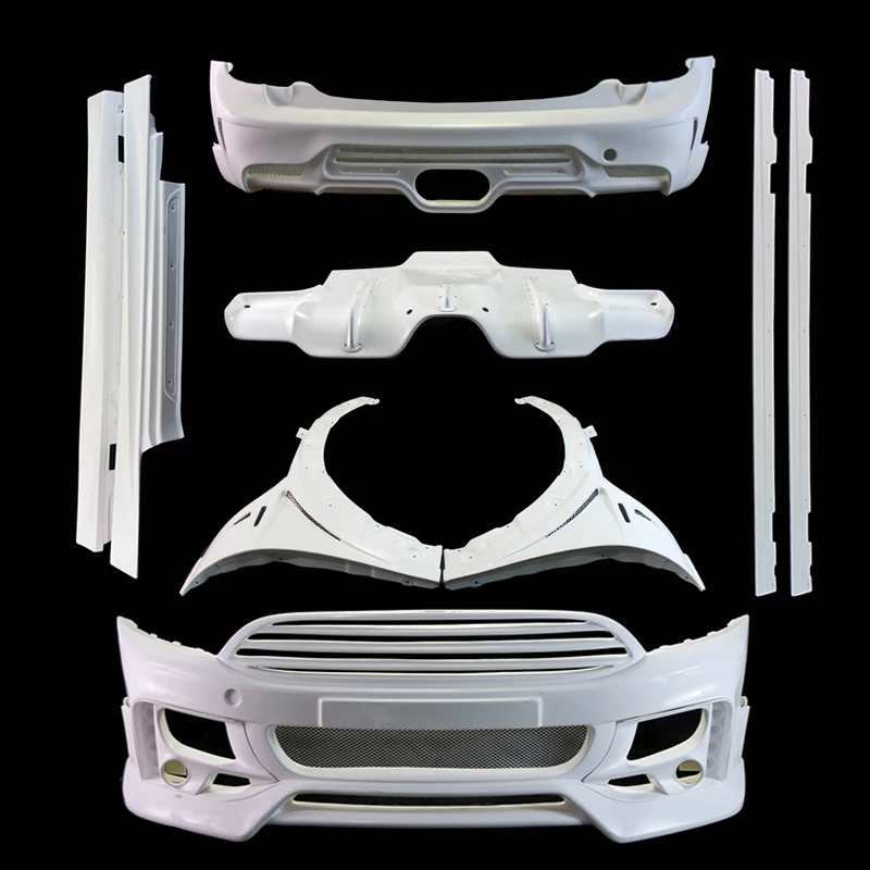 FRP Diffuser Extend For F56 Mini Cooper S DAG Style Ver2.1 Glass Fiber Rear Under Diffuser Body Kit Trim For Mini F56 Racing