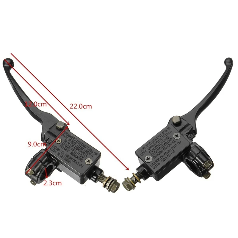 23 мм руль мотоцикла гидравлический тормоз сцепления Главный цилиндр рычаг велосипеда подходит 90Cc, 110Cc и 125Cc велосипеды