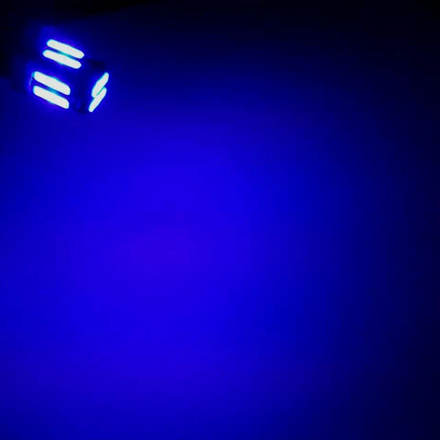 4Pcs W5W 10-7020 SMD samochód T10 LED 194 168 klin wymiana Reverse Tablica przyrządów Lampa biała niebieska żarówki dla świateł prześwitu -