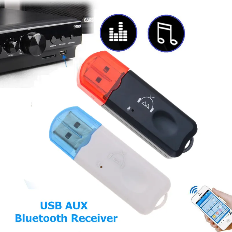 USB AUX Bluetooth приемник гарнитура автомобильный комплект беспроводной аудио стерео USB передатчик для автомобиля mp3-плеер динамик без 3,5 мм разъем