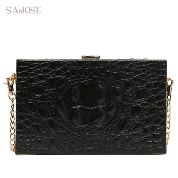 

Crossbody Bags For Girl Fashion Evening Bags Women Leather Messenger Bag Lady Flap High Quality Crocodile Pattern Shoulder Bag