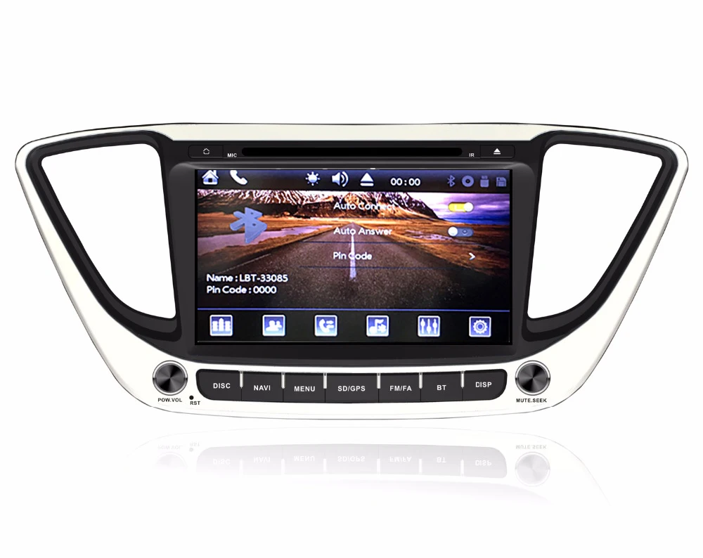 Flash Deal 8" in-dash Car DVD player with GPS navigation BT/TV USB SD AUX,audio Radio stereo,car multimedia headunit for Hyundai Verna 2016 4