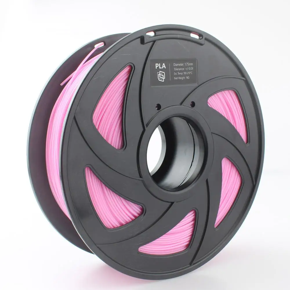 CREOZONE PLA нить для 3d принтера 1,75 мм 1 кг 3D пластиковая нить 1,75 материалы для 3D печати - Цвет: PLA-Pink
