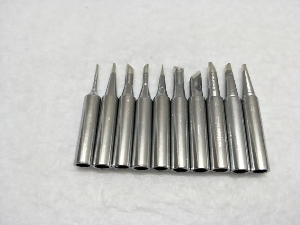 10 X бессвинцовый паяльник наконечник 900M T для hakko 933.376.907.913.951 898D 852D + atten quick Lukey