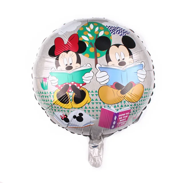 1 шт./лот воздушный шар из фольги с Микки и Минни Маус, украшение для дня рождения, маленькие воздушные шары с Микки Маусом